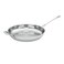 Cuisinart 42230H Contour Stainless 12Inch Open Skillet with Helper Handle