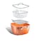 Gotham Steel Nonstick Square Deep Frying Pan 95 Large Cooking Pan with Ceramic Nonstick Coating Deep Fryer Pot with Basket 4 Pc Titanium Ceramic with Lid Basket Steamer Tray Dishwasher Safe