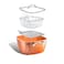 Gotham Steel Nonstick Square Deep Frying Pan 95 Large Cooking Pan with Ceramic Nonstick Coating Deep Fryer Pot with Basket 4 Pc Titanium Ceramic with Lid Basket Steamer Tray Dishwasher Safe