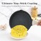 Kordisen Nonstick Frying Pan Skillet 8 Inch Small Egg Omelet Pan Healthy and Non Toxic Induction Compatible PFOA Free