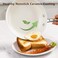 SAKAMOSH 8 Ceramic Frying Pan Nonstick Small Skillet Cooking Pan Non Toxic with Stay Cool Handle for Induction Chefs Pan PTFE PFAS PFOA Free DishwasherOven Safe White