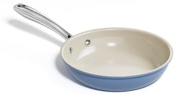 Redchef Ceramic Non Stick Egg Pans Nonstick Frying Pan Skillet 8 inch Cooking Pan Non Toxic with Stay Cool Handle for Induction PTFE PFAS PFOA Free DishwasherOven Safe Blue