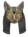 unp Bastet Mask Egyptian Wall Plaque Sculpture