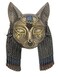 unp Bastet Mask Egyptian Wall Plaque Sculpture