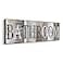 Pinetree Art Bathroom Decorative Signs Inspirational Motto Canvas Prints with Solid Wood Inner Frame Bathroom 236 x 79 Inch