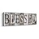 Pinetree Art Blessed Sign Canvas Wall Art Decor Inspirational Motto Canvas Prints With Solid Wood Inner Frame Blessed 6 x 17 inch