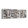 Pinetree Art Blessed Sign Canvas Wall Art Decor Inspirational Motto Canvas Prints With Solid Wood Inner Frame Blessed 6 x 17 inch