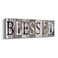 Pinetree Art Blessed Sign Canvas Wall Art Decor Inspirational Motto Canvas Prints With Solid Wood Inner Frame Blessed 6 x 17 inch
