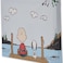Open Road Brands Peanuts Charlie Brown and Snoopy On Dock Gallery Wrapped Canvas Wall Decor Peaceful Peanuts Wall Art for Home