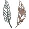Retrome Metal Feather Wall Decor Set of 2