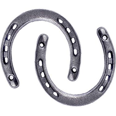 GGTYHAO Cast Iron Horseshoefor Good Lucky Durable Cast Iron Medium Horseshoe 5 Holes On Each Side for Wall Hung