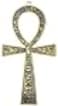 NileCart 85 Large metal Egyptian ANKH cross ANKH Wall Art made in Egypt Antique Brass
