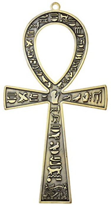 NileCart 85 Large metal Egyptian ANKH cross ANKH Wall Art made in Egypt Antique Brass