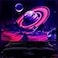 Leofanger Blacklight Trippy Planet Tapestry UV Reactive Mountain Wall Tapestries Galaxy Space Tapestry Starry Night Sky Tapestries Wall Hanging for Home Decor512x591