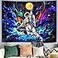 kampdream Blacklight Astronaut Space Tapestry UV Reactive Galaxy Universe Planet Glow in Dark Tapestries for Men Boys and Teens Cool Poster 6080 inch