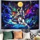 kampdream Blacklight Astronaut Space Tapestry UV Reactive Galaxy Universe Planet Glow in Dark Tapestries for Men Boys and Teens Cool Poster 6080 inch