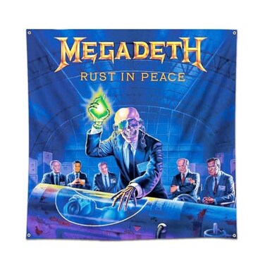 eksent Tapestry Rust poster in Peace BANNER HUGE 4X4 Ft Fabric Poster flag Tapestry album art