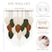 KHOYIME Macrame Wall Hanging Boho Woven Tapestry Chic Home Decor Modern Bohemian Handmade Leaf Feather Wall Art Decorations for Apartment Dorm Living Room Bedroom Nursery Backdrop 236 W X 295 L