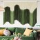IOWER Large Macrame Wall Hanging Boho Wall Art Green Fiber DipDyed Handmade Macrame Cord for Headboard Bedroom Living Room Fireplace 57 W x 39 L