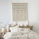 IOWER Macrame Wall Hanging 27 W x 31 L Boho Wall Decor Sphericity Cotton Textile Wall Hanging Art Fiber Yarn Art Handmade Detachable Assembly
