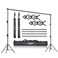 EMART Heavy Duty Background Stand 92 x 10ft Adjustable Backdrop Support System Kit with Carry Bag for Photography