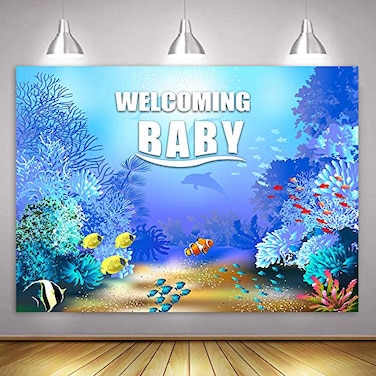 MTMETY 10x7ft Finding Backdrop Welcoming Baby Shower Birthday Party Photo Booth Props HXME372