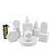 Kcgani 14pcs Photography Background Props Geometric Cube Photo Props Set Stereo Hard Foam Photo Decorative Backdrop Posing Ornaments Display Solution for Lipstick Jewelry Perfume Makeup Tools