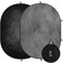 Kate Collapsible Backdrop Pop up Photo Backdrops Folded Grey Black for Photography for Video for Broadcast 5x65ft