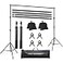 FOTOCREAT 10x65ft Backdrop Stand Photo Video Studio AdjustableLockable Heavy Duty Background Support System Kit with 4 Backdrop Clamps 2 Sandbag and Carry Bag for Photography Parties Wedding
