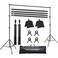 FOTOCREAT 10x65ft Backdrop Stand Photo Video Studio AdjustableLockable Heavy Duty Background Support System Kit with 4 Backdrop Clamps 2 Sandbag and Carry Bag for Photography Parties Wedding