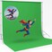 CPLIRIS 10x20ft Green Screen Backdrop for Photography DualSize DualPocket Design Chromakey Background for Photoshoot Game Steaming Zoom Meeting with Both Options of 10 ft and 20 ft in Width