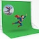 CPLIRIS 10x20ft Green Screen Backdrop for Photography DualSize DualPocket Design Chromakey Background for Photoshoot Game Steaming Zoom Meeting with Both Options of 10 ft and 20 ft in Width