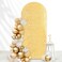 Fanqisi Chiara 72FT Arch Backdrop Gold Sequin Fabric Covers Round Top for Party Banquet Baby Shower Decor