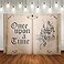 Tileranois Fairy Tale Books Backdrop Once Upon a Time Backdrops Ancient Castle Princess Romantic Wedding Birthday Party Decorations Magic Book Background Banner Props 5x3FT
