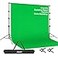 EMART 85 x 10ft Green Screen Backdrop Kit with Tripod Stand Photography Background Support System with 10 x12ft 100 Cotton Muslin Chromakey Backdrop for Photo Studio Video Shooting Live Streaming