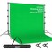 EMART 85 x 10ft Green Screen Backdrop Kit with Tripod Stand Photography Background Support System with 10 x12ft 100 Cotton Muslin Chromakey Backdrop for Photo Studio Video Shooting Live Streaming