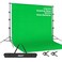 EMART 85 x 10ft Green Screen Backdrop Kit with Tripod Stand Photography Background Support System with 10 x12ft 100 Cotton Muslin Chromakey Backdrop for Photo Studio Video Shooting Live Streaming