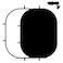 Meking 5x66ft Black White Background for Photography PopUp Collapsible Backdrop 2in1 Muslin Self Tape Backdrop with Clip and Carry Case