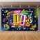 party greeting Early 2000s Theme Backdrop Hip Hop Graffiti Back to 00s Party Banner Background 71x433 Inch Fabric Wall Table Decorations Photo Booth Props