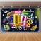 party greeting Early 2000s Theme Backdrop Hip Hop Graffiti Back to 00s Party Banner Background 71x433 Inch Fabric Wall Table Decorations Photo Booth Props