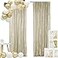 Hahuho Champagne Sequin Backdrop Curtain 2PCS 2FTx8FT Glitter Backdrop Curtain for Parties Christmas Wedding Party Decoration2 Panels 2FT x 8FT Champagne