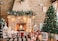 Dudaacvt 7x5ft Christmas Fireplace Theme Backdrop Christmas Photography Backdrop Merry Xmas Sock Gift Decorations Family Party Supplies Banner Booth Props