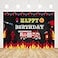 Ticuenicoa Fireman Birthday Backdrop for Boys Firefighter Happy Birthday Background with Firetruck 5x3ft Kids Party Backdrop