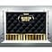 LUCKBTY Gold VIP Backdrops 9x6FT Black Tufted Gold Stripes Photography Backgrounds Events Step and Repeat Banner Props LUP575