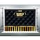 LUCKBTY Gold VIP Backdrops 9x6FT Black Tufted Gold Stripes Photography Backgrounds Events Step and Repeat Banner Props LUP575