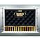 LUCKBTY Gold VIP Backdrops 9x6FT Black Tufted Gold Stripes Photography Backgrounds Events Step and Repeat Banner Props LUP575