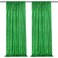 QueenDream Green Sequin Backdrop Curtains 2 Panels 2FTx8FT Christmas Party Backdrop Glitter Birthday Bridal Wedding Curtains Sparkle Photo Backdrop