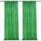 QueenDream Green Sequin Backdrop Curtains 2 Panels 2FTx8FT Christmas Party Backdrop Glitter Birthday Bridal Wedding Curtains Sparkle Photo Backdrop