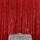 Poise3EHome 8FT x 8FT Sequin Photography Backdrop Curtain for Party Decoration Red