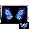 PHMOJEN Amazing Blue Butterfly Wings Backdrop Dreamlike Portrait Photo Background for Photography 10x7ft Vinyl Events Party Decorations Studio Backdrop PPH746